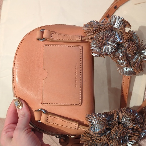 Loeffler Randall Tan Pom Pom Crossbody Bag - Picture 6 of 9